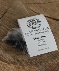 Perles Shungite 8mm, 1 pièce